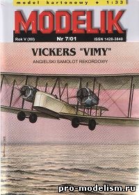 Modelik 07/2001: Vickers ''Vimy''